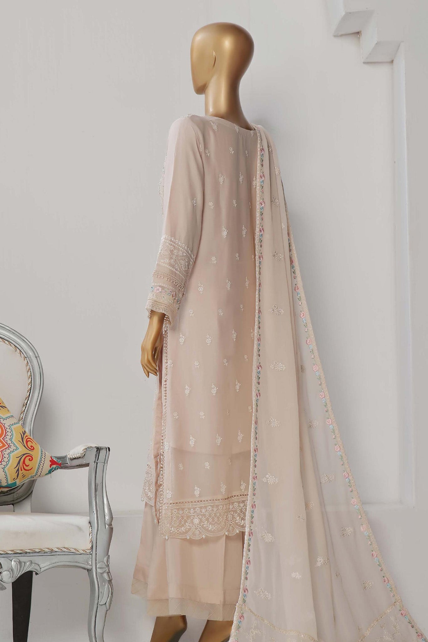 Afsany By Sada Bahar Stitched 3 Piece Luxury Formals Chiffon - Collection'2024-Flora-Skin