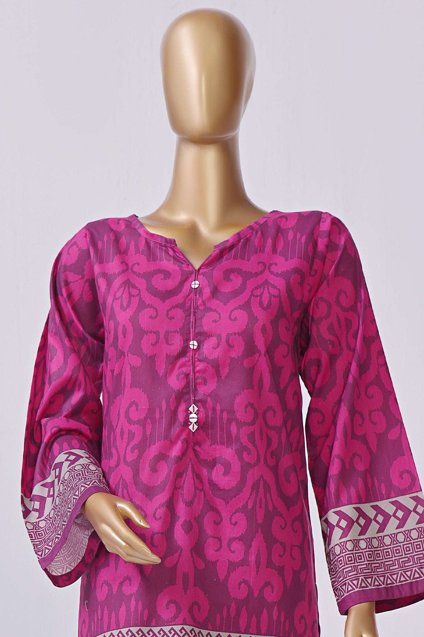 Sada Bahar Stitched 2 Piece Mid Summer Co Ords Lawn Collection'2024-Magenta