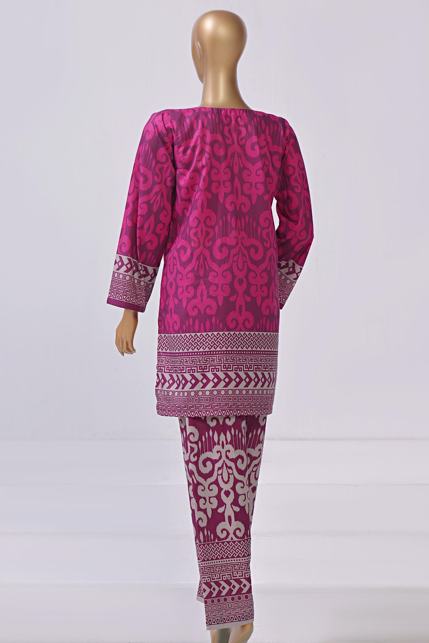 Sada Bahar Stitched 2 Piece Mid Summer Co Ords Lawn Collection'2024-Magenta